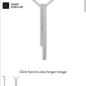 Jared Diamond Necklace Sterling Silver 1/10 ct